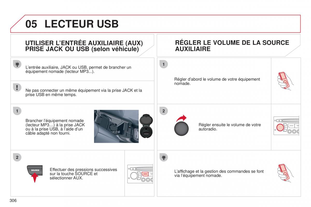 Citroen C5 II 2 manuel du proprietaire / page 308