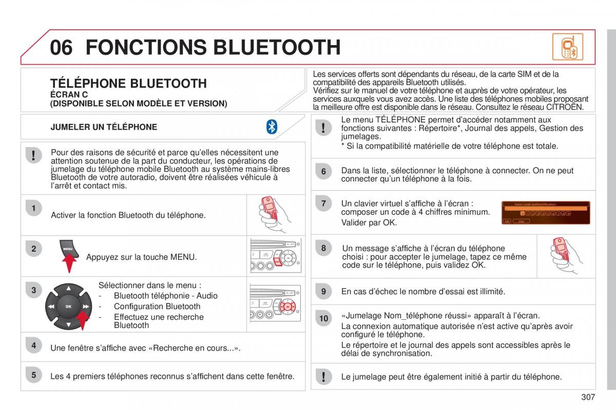 Citroen C5 II 2 manuel du proprietaire / page 309