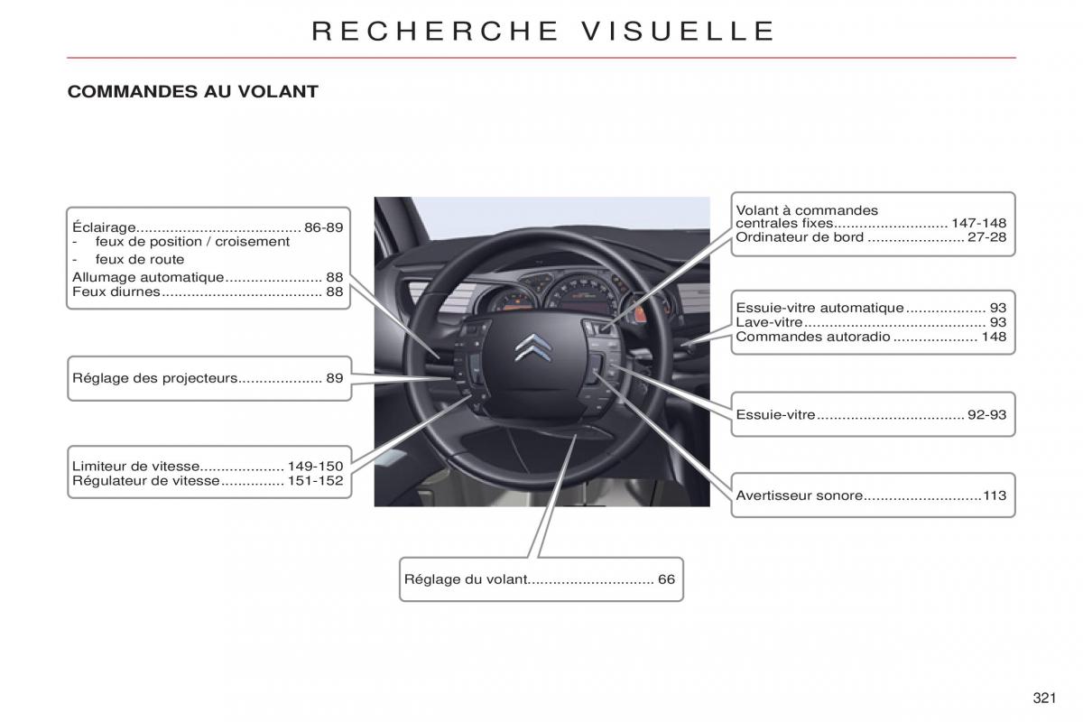 Citroen C5 II 2 manuel du proprietaire / page 323