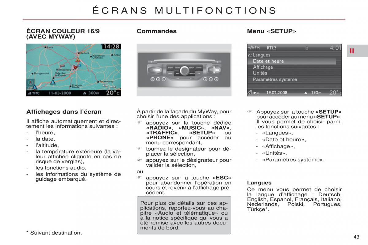 Citroen C5 II 2 manuel du proprietaire / page 45