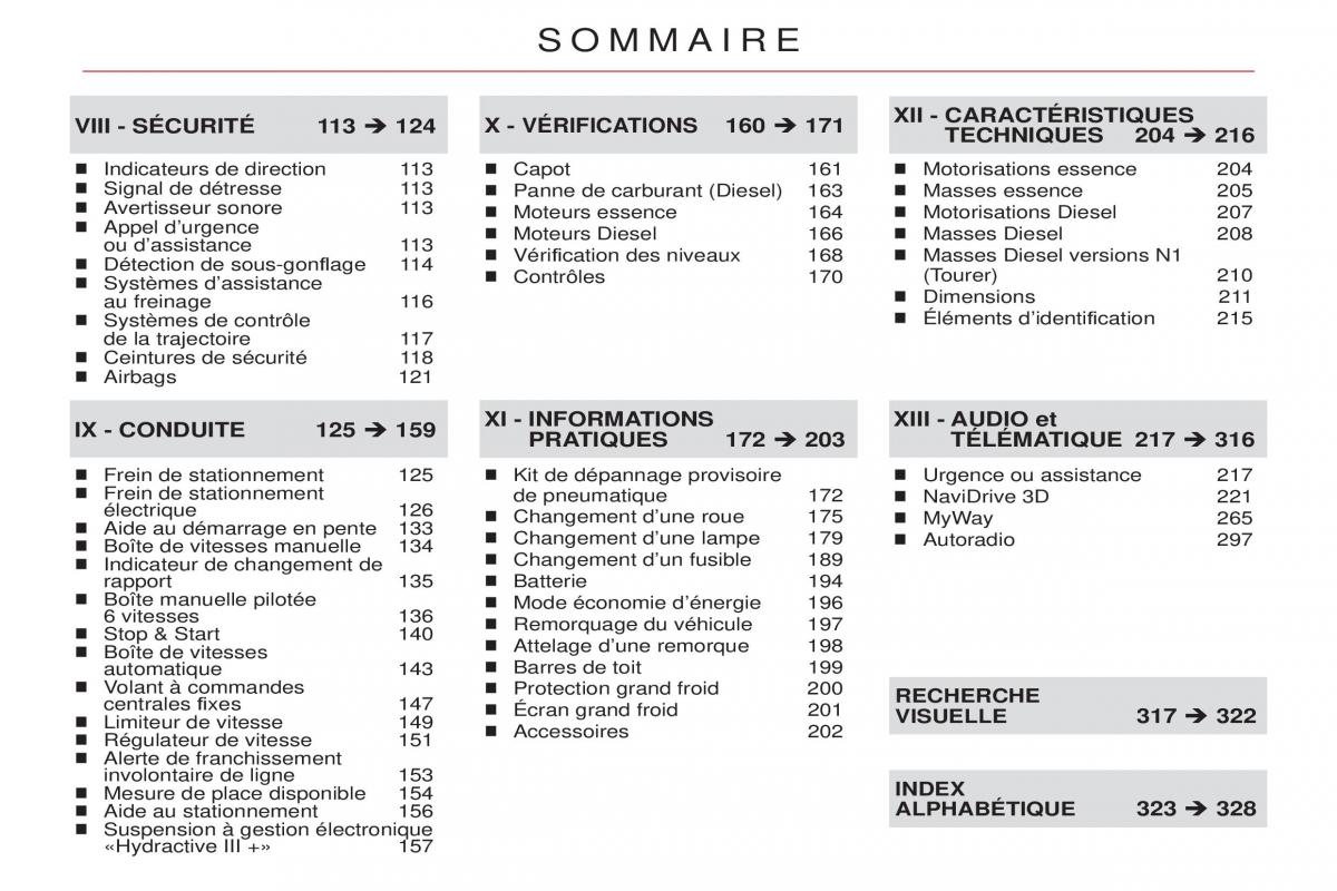 Citroen C5 II 2 manuel du proprietaire / page 5