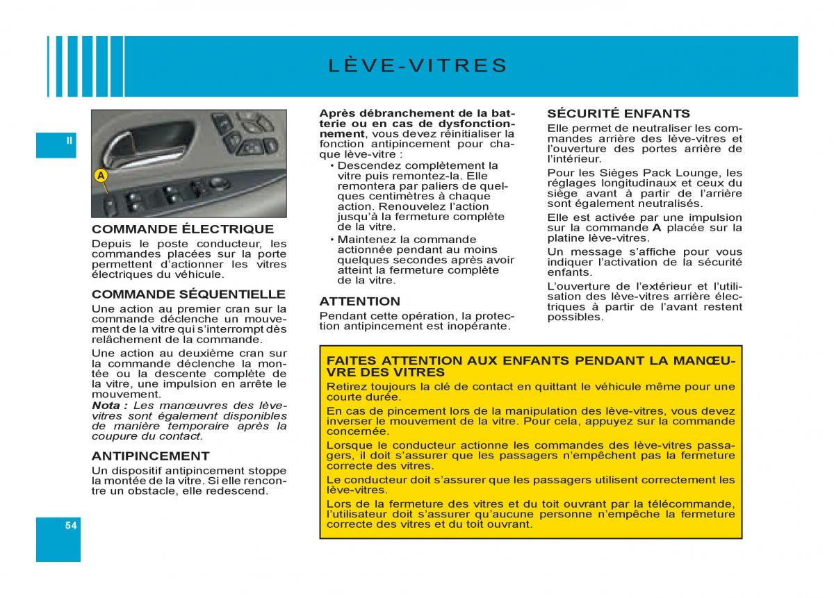 Citroen C6 manuel du proprietaire / page 58