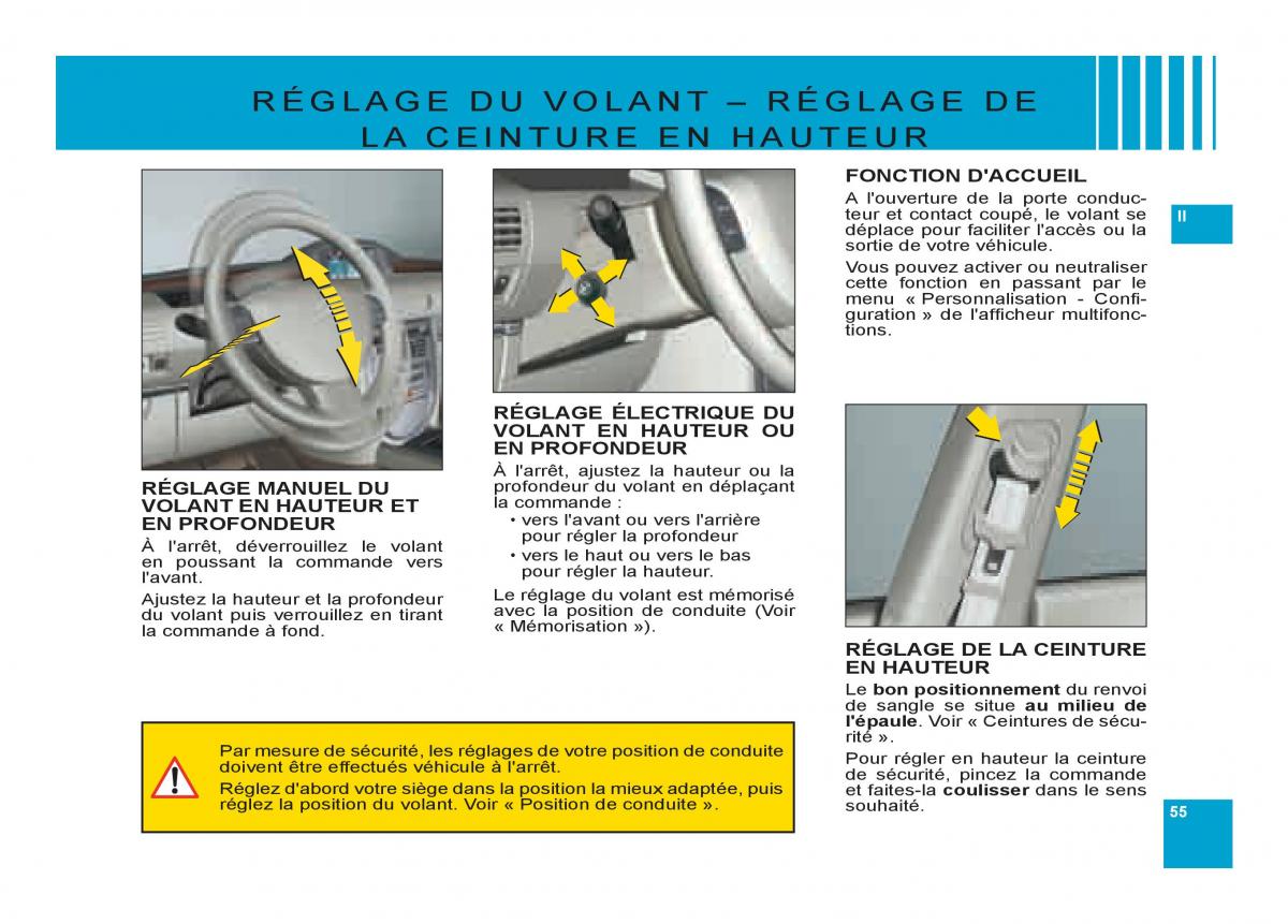 Citroen C6 manuel du proprietaire / page 59