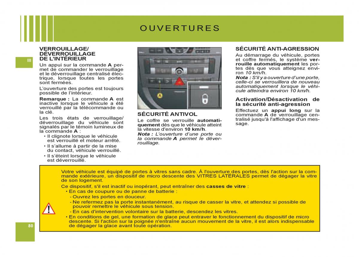 Citroen C6 manuel du proprietaire / page 84