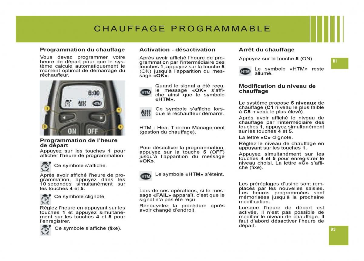 Citroen C6 manuel du proprietaire / page 97