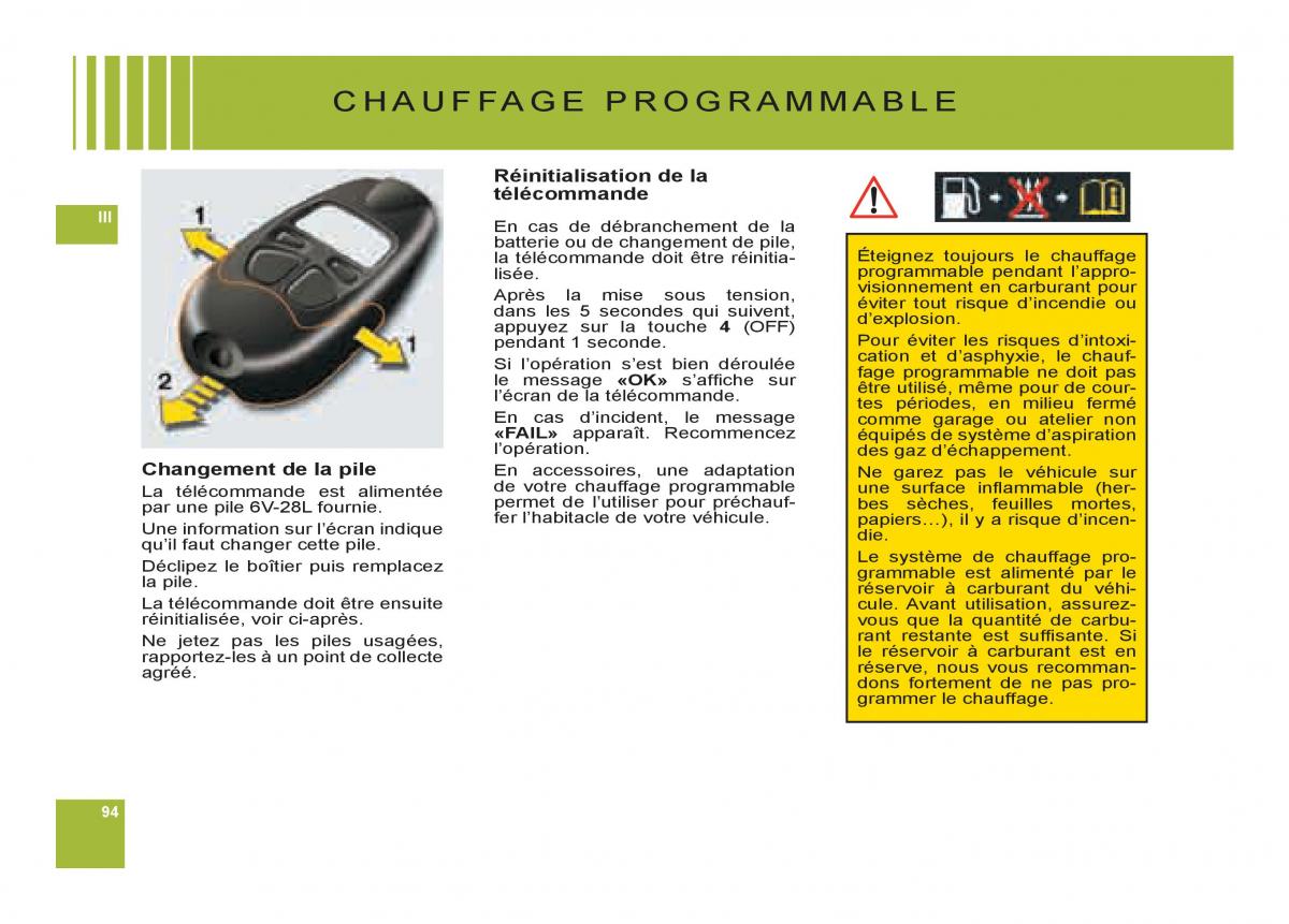 Citroen C6 manuel du proprietaire / page 98