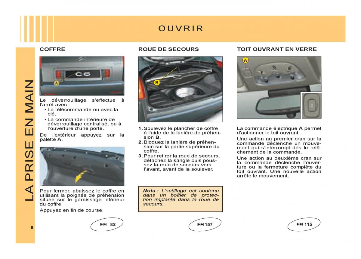 Citroen C6 manuel du proprietaire / page 10