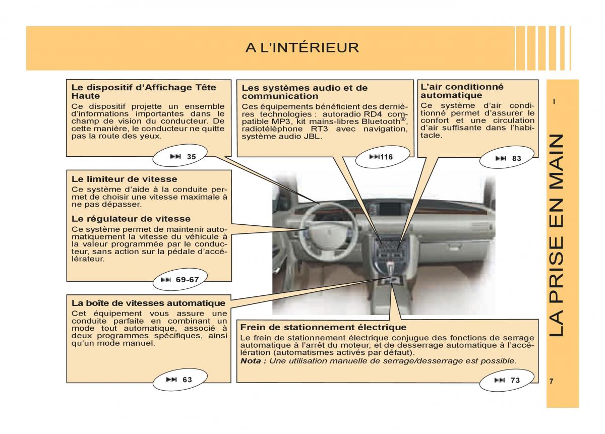 Citroen C6 manuel du proprietaire / page 11