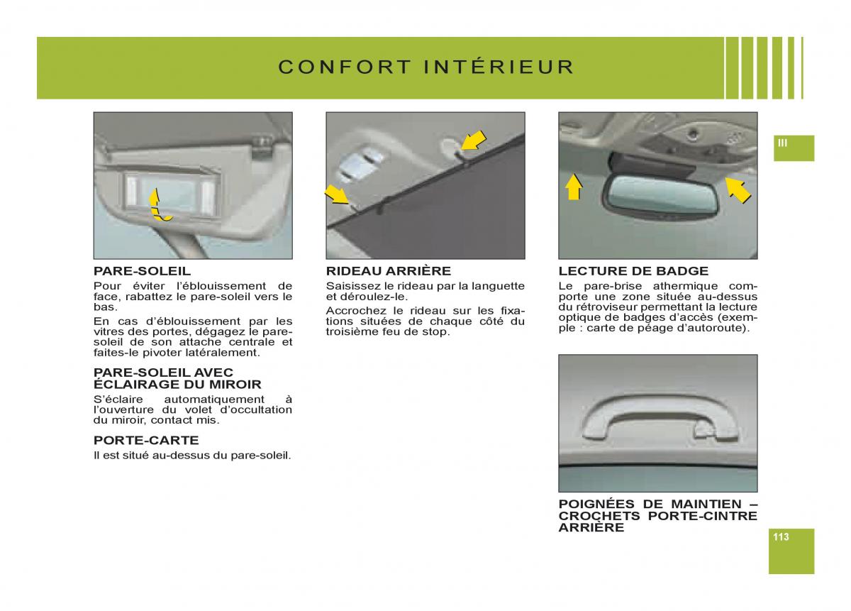 Citroen C6 manuel du proprietaire / page 117