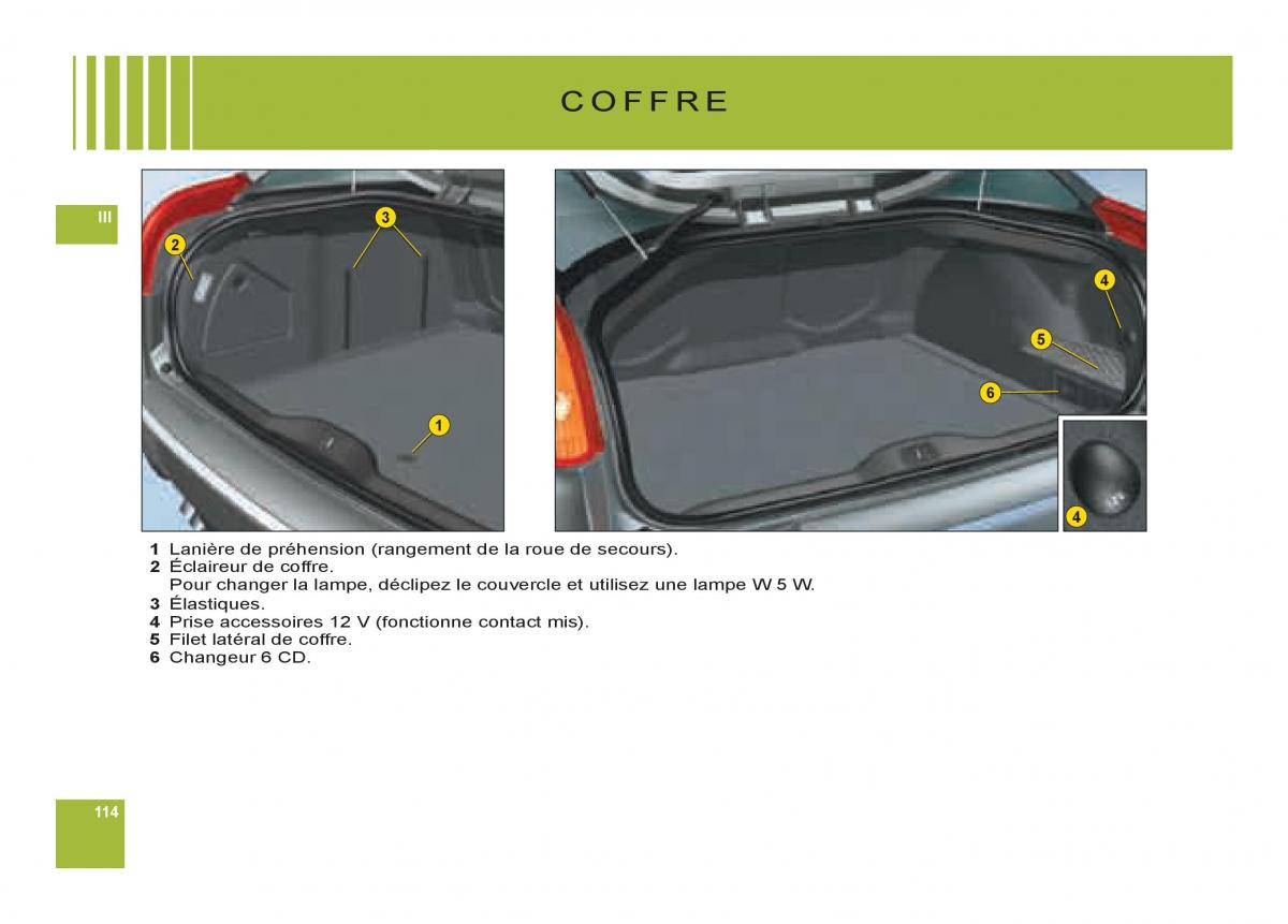 Citroen C6 manuel du proprietaire / page 118