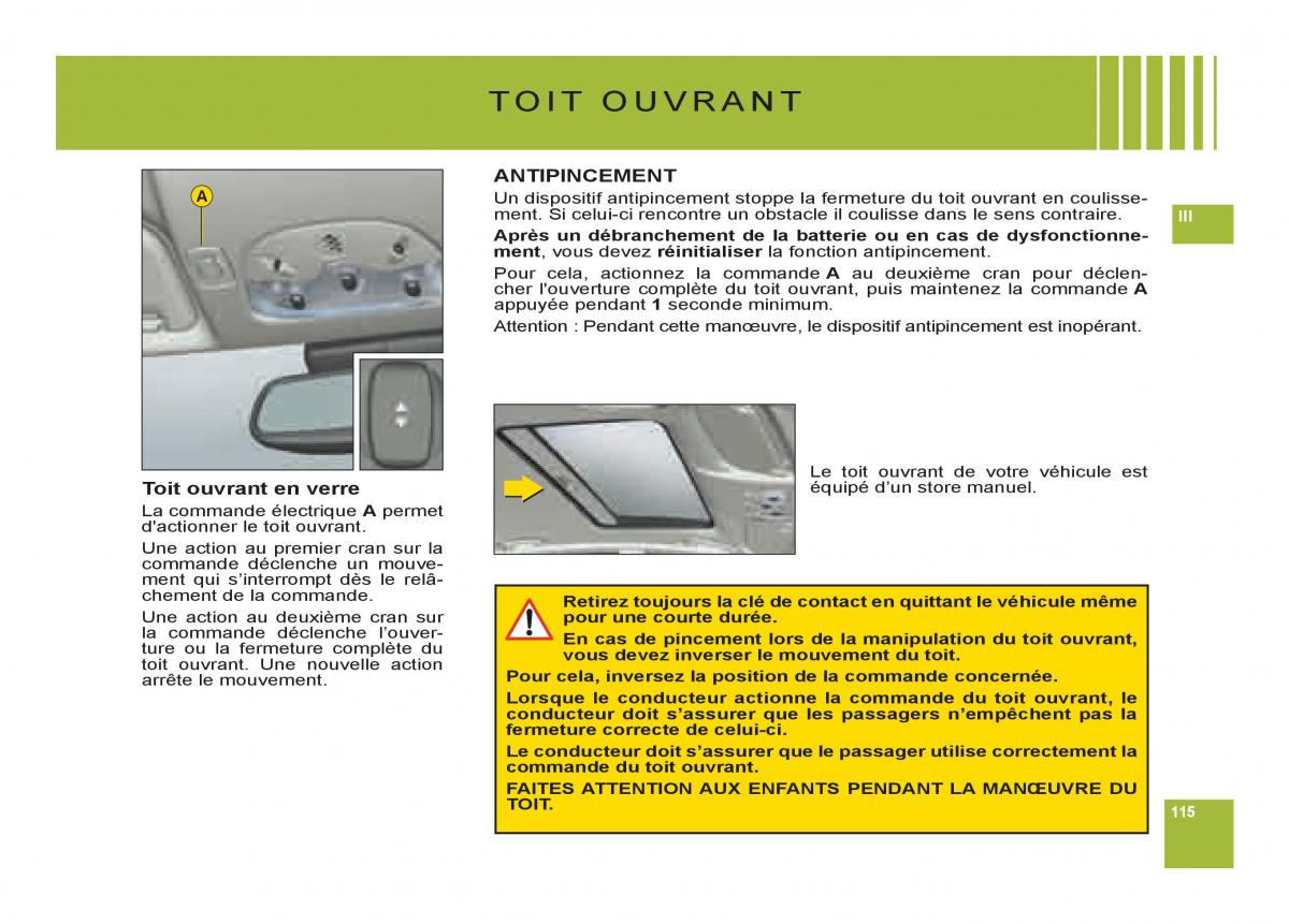 Citroen C6 manuel du proprietaire / page 119