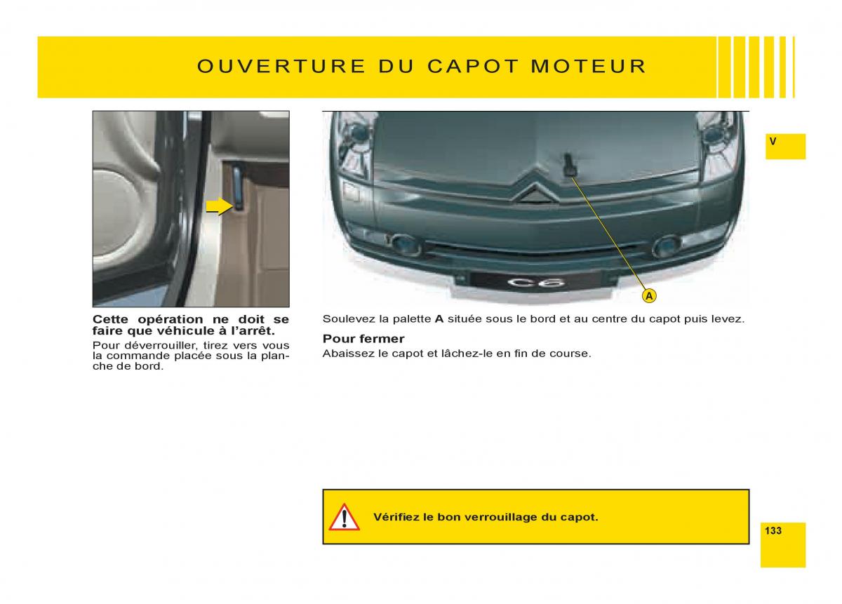 Citroen C6 manuel du proprietaire / page 137