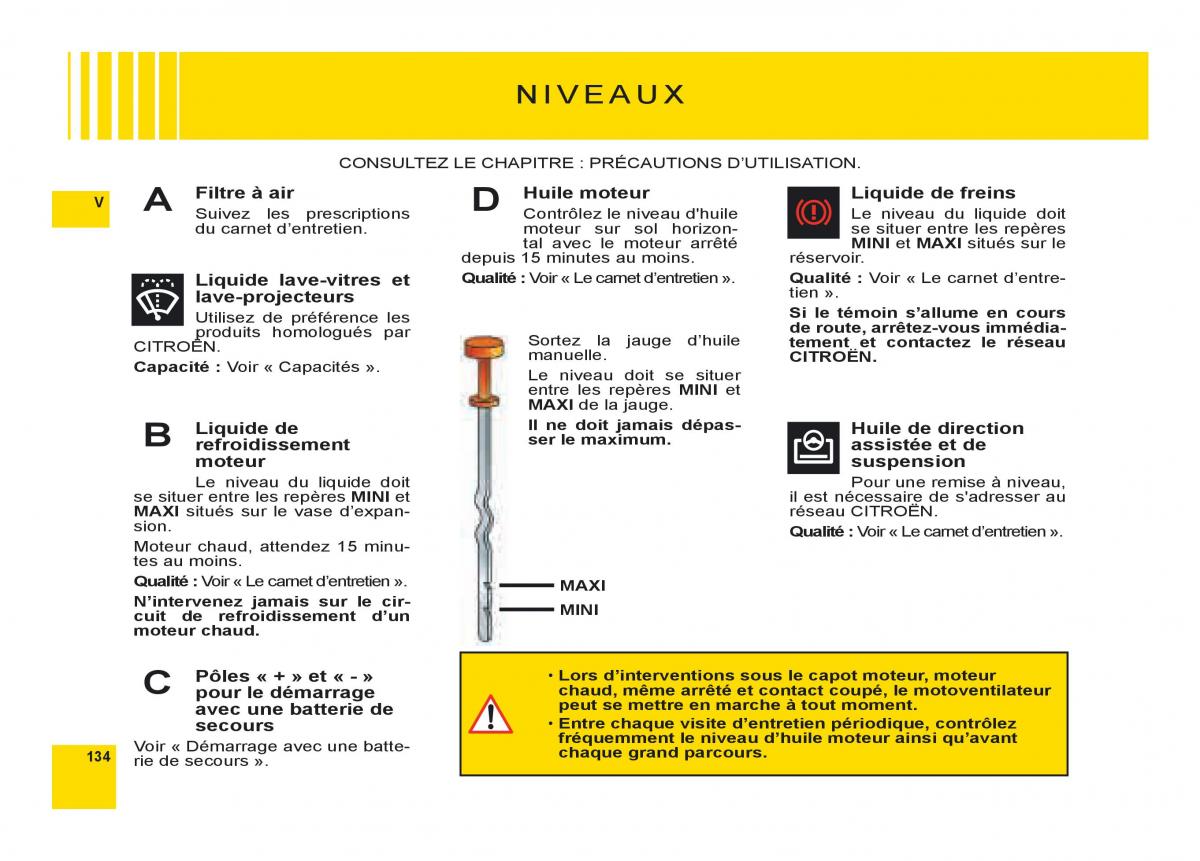 Citroen C6 manuel du proprietaire / page 138