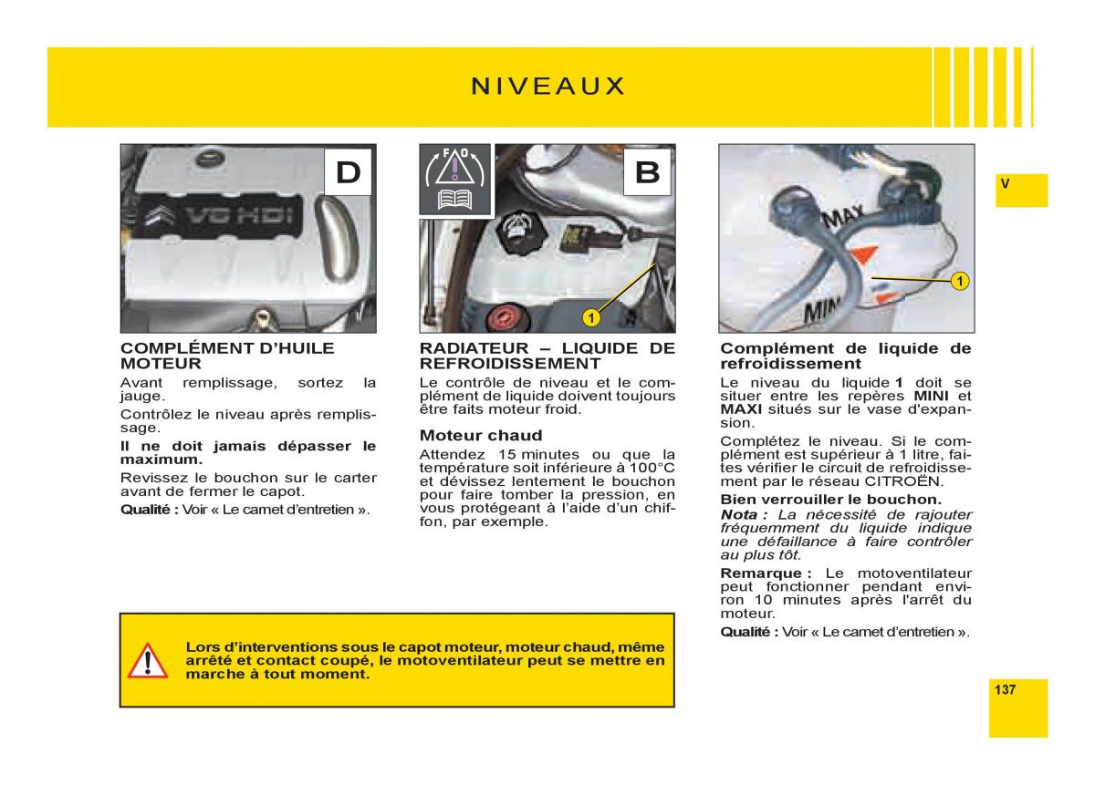 Citroen C6 manuel du proprietaire / page 141