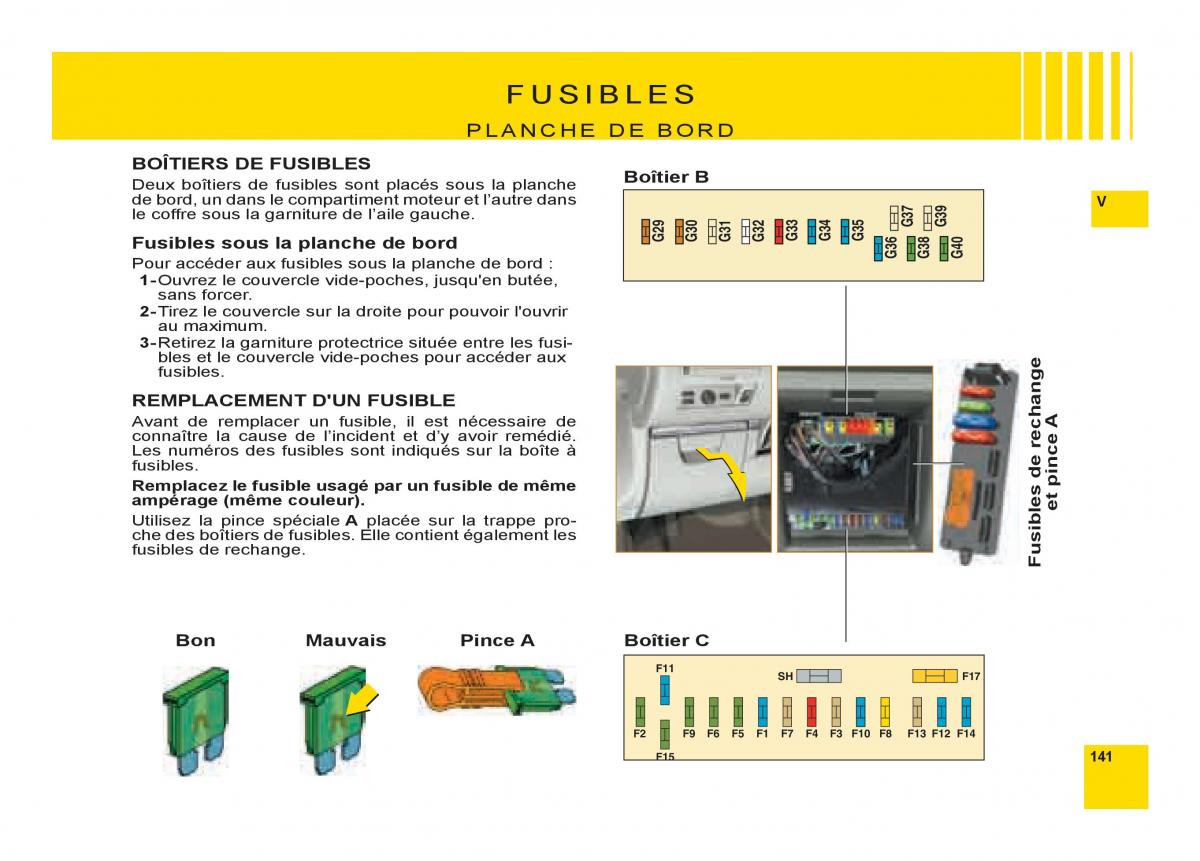 Citroen C6 manuel du proprietaire / page 145