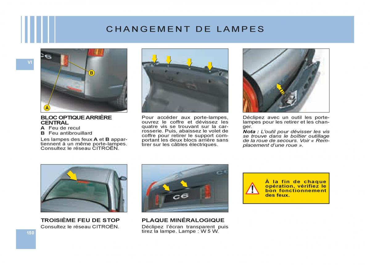 Citroen C6 manuel du proprietaire / page 154