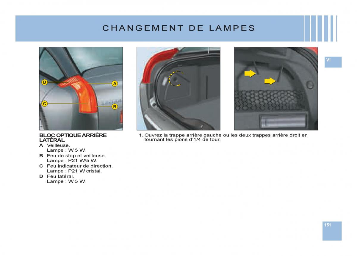 Citroen C6 manuel du proprietaire / page 155