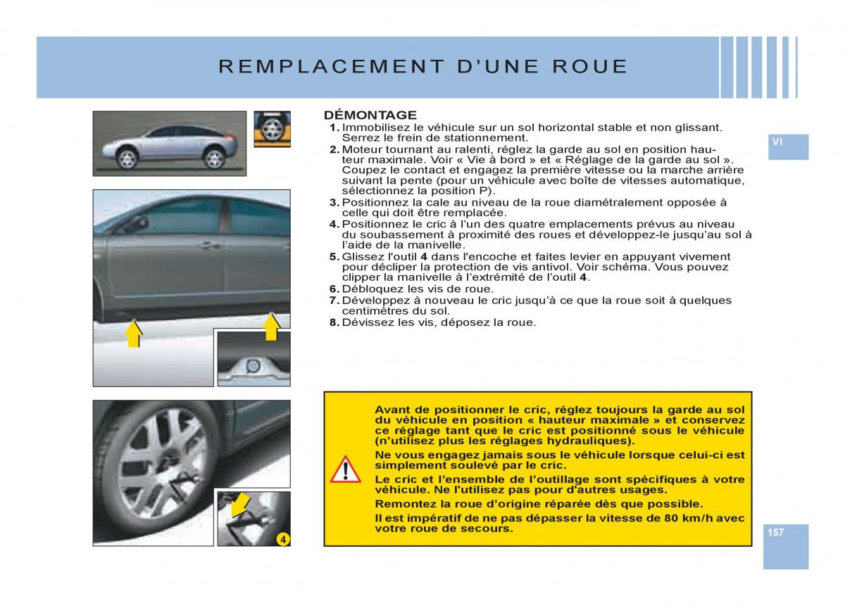 Citroen C6 manuel du proprietaire / page 161