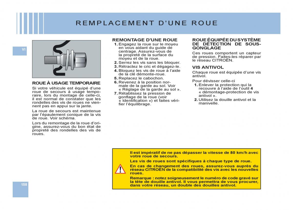 Citroen C6 manuel du proprietaire / page 162