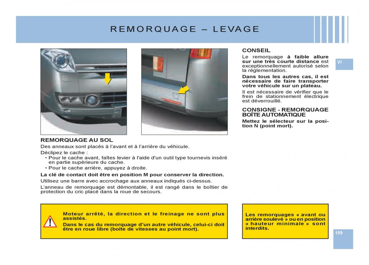 Citroen C6 manuel du proprietaire / page 163