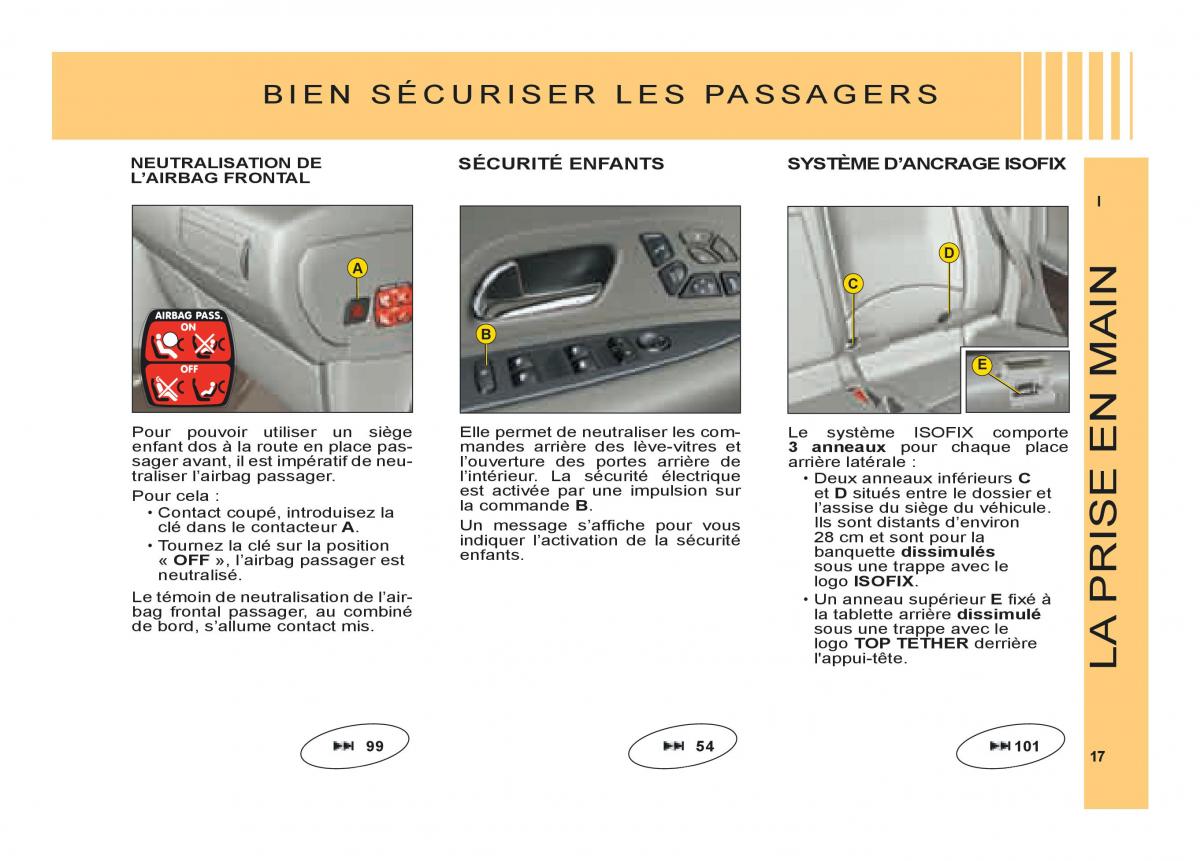 Citroen C6 manuel du proprietaire / page 21