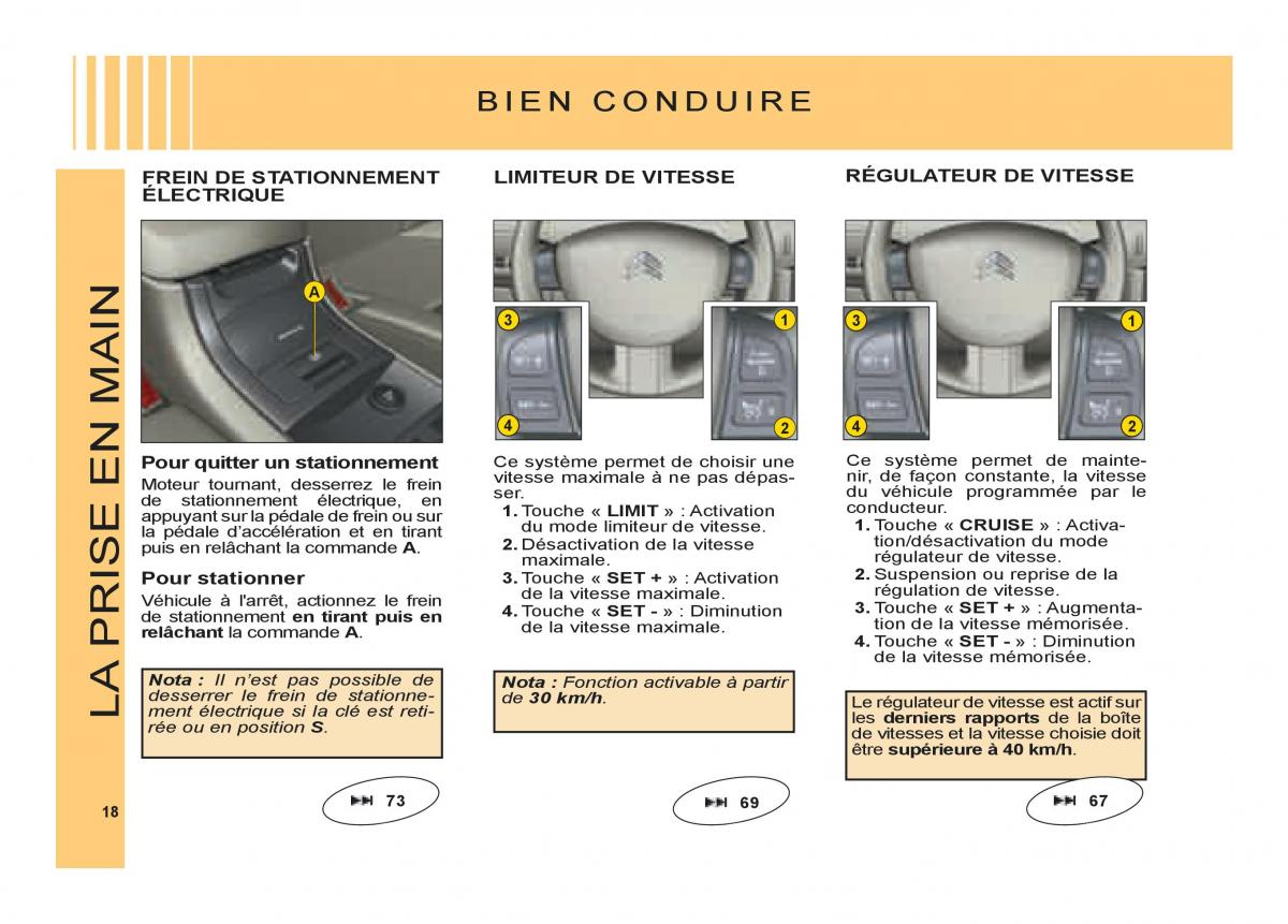 Citroen C6 manuel du proprietaire / page 22