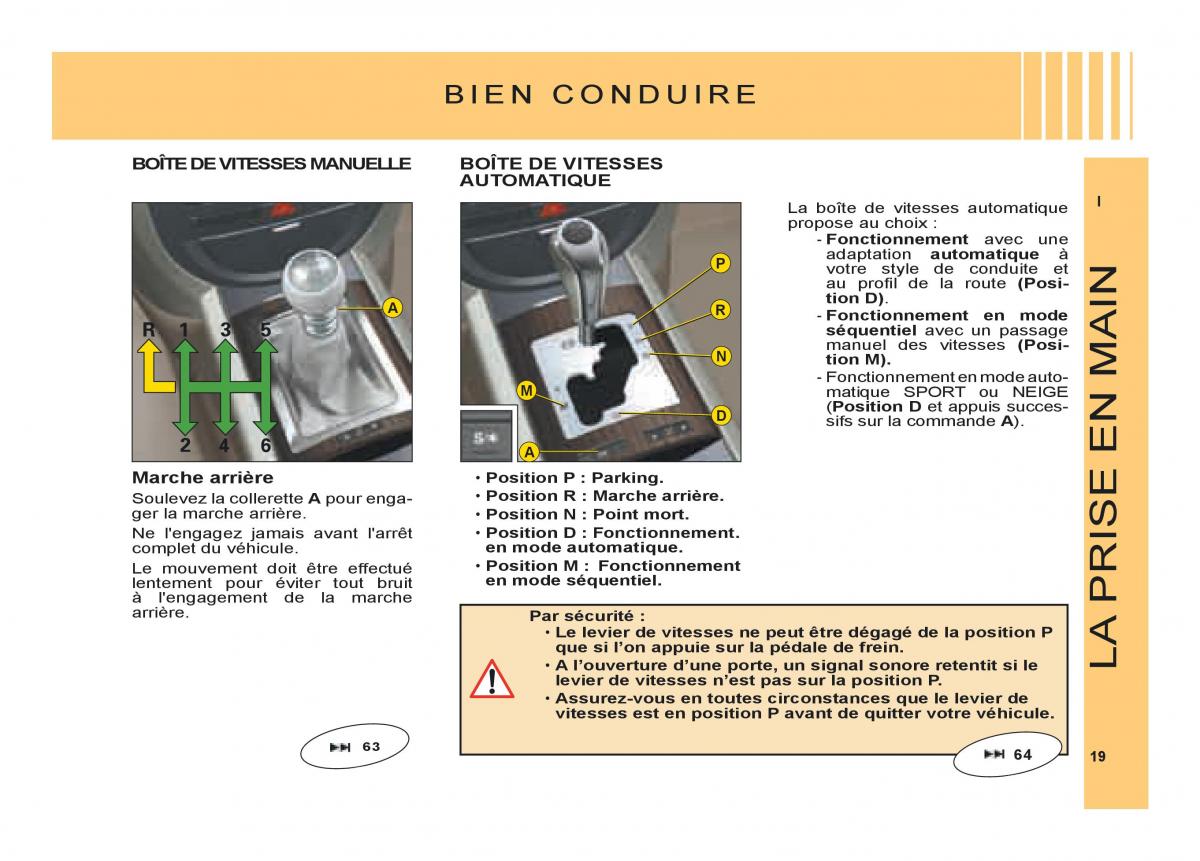 Citroen C6 manuel du proprietaire / page 23