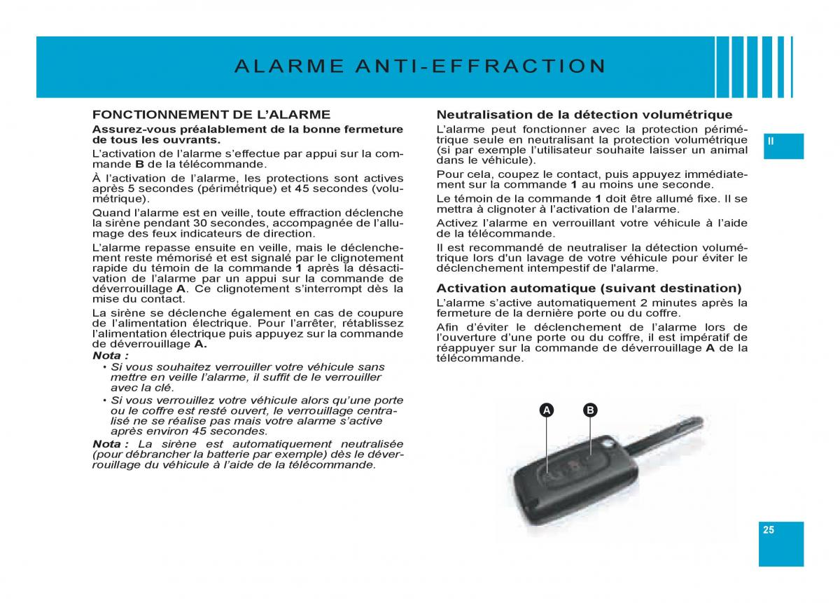 Citroen C6 manuel du proprietaire / page 29