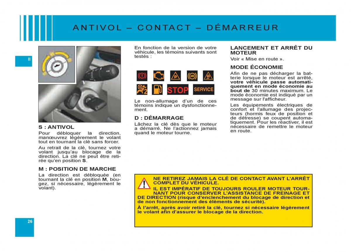 Citroen C6 manuel du proprietaire / page 30