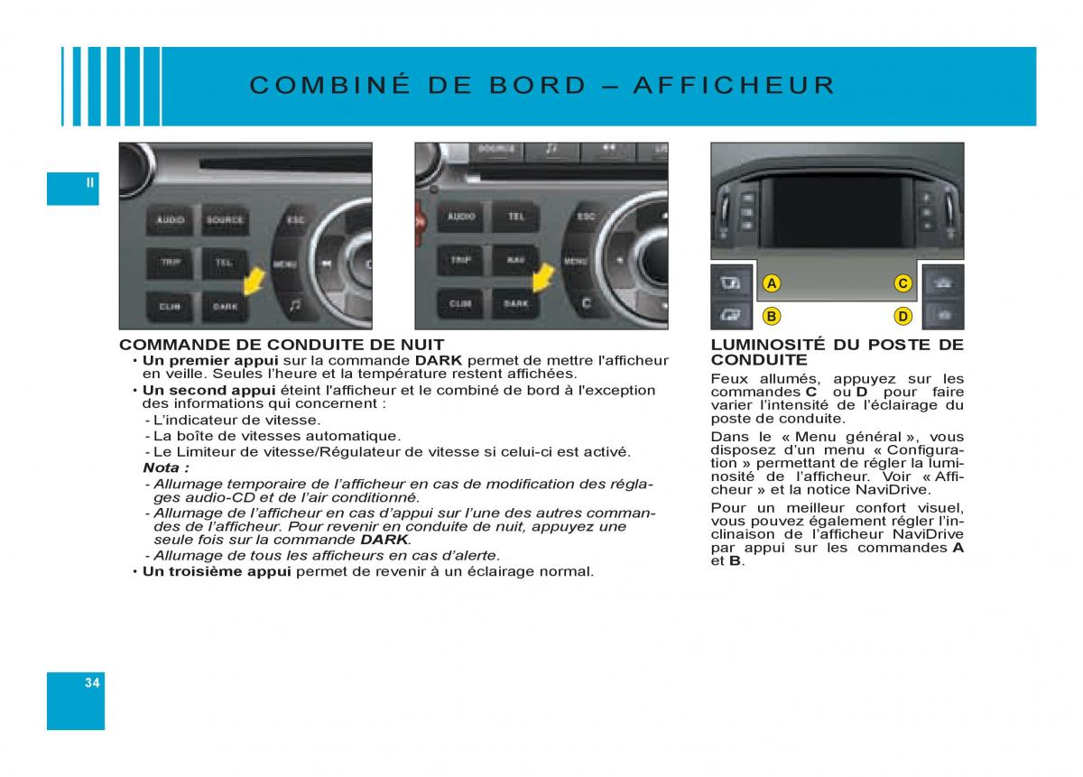 Citroen C6 manuel du proprietaire / page 38