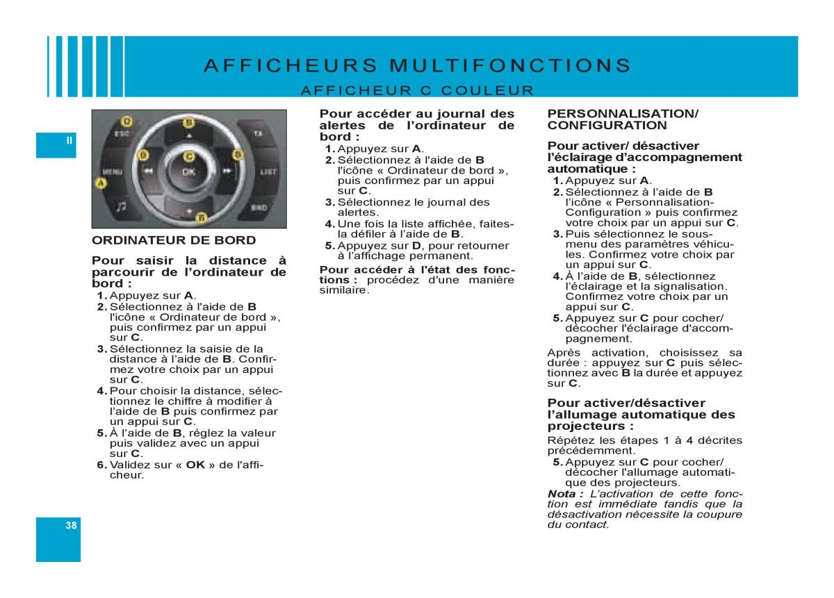 Citroen C6 manuel du proprietaire / page 42