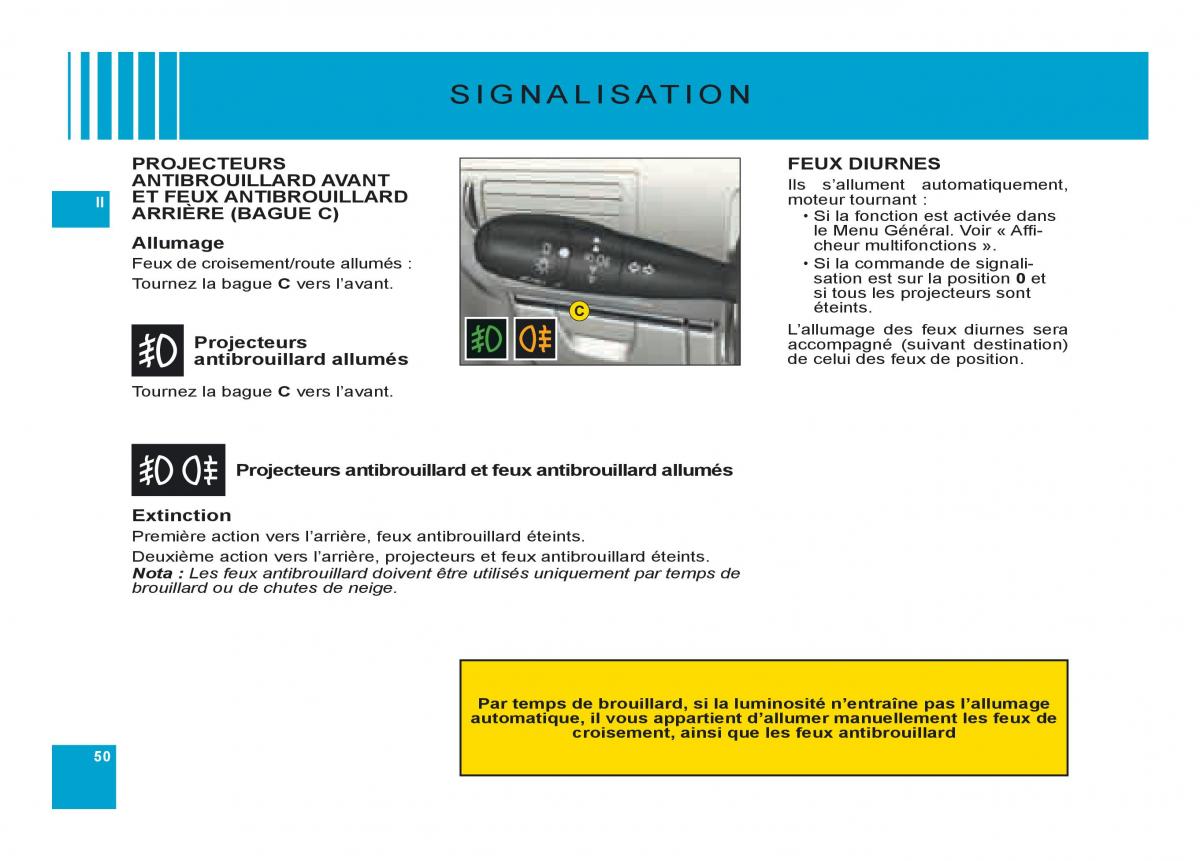 Citroen C6 manuel du proprietaire / page 54