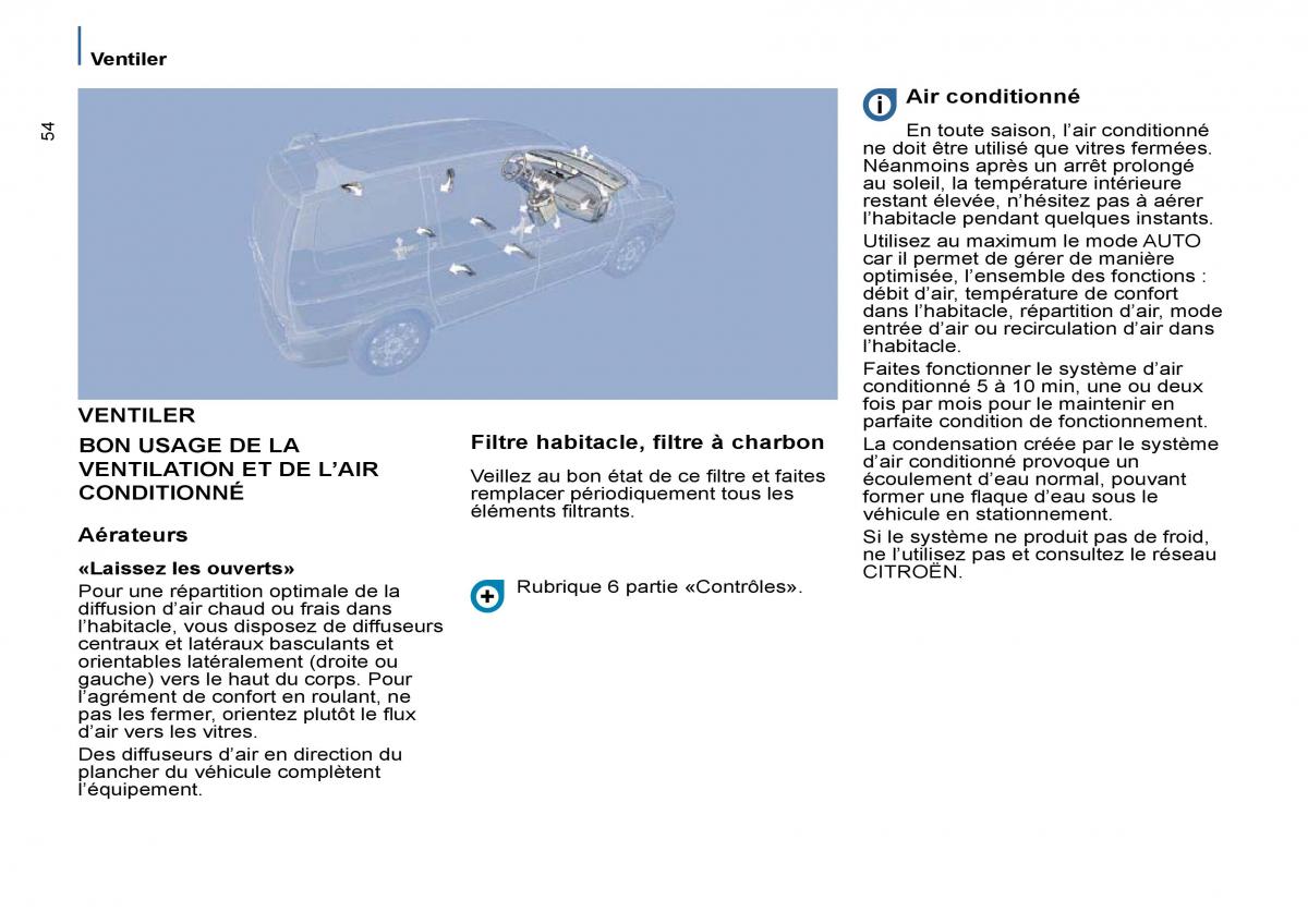 Citroen C8 manuel du proprietaire / page 59