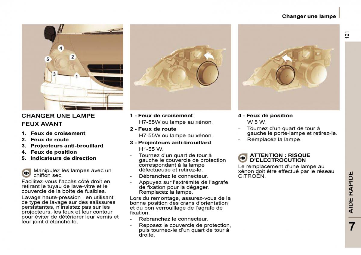 Citroen C8 manuel du proprietaire / page 126