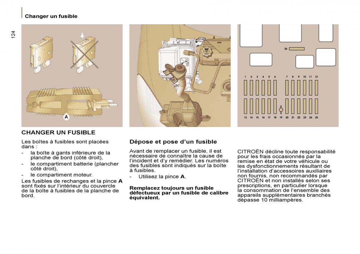 Citroen C8 manuel du proprietaire / page 129