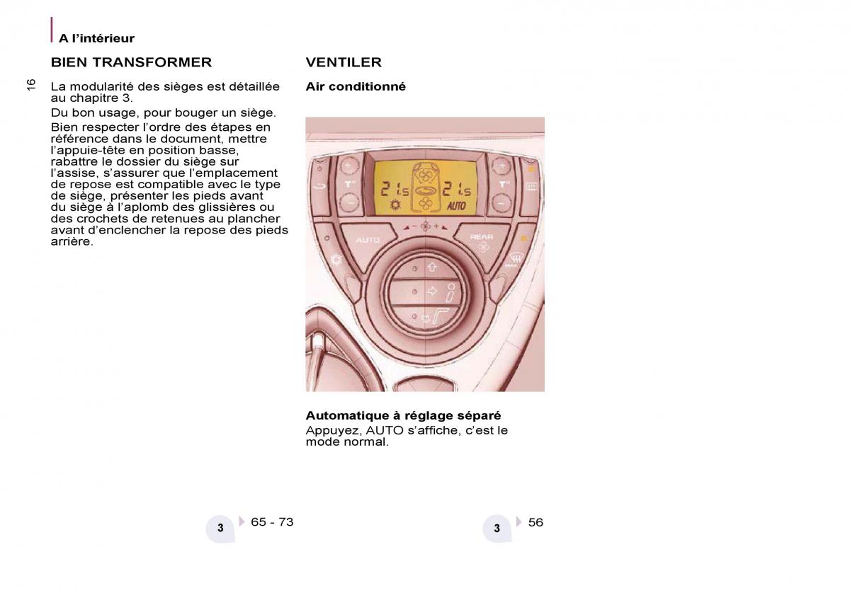 Citroen C8 manuel du proprietaire / page 21