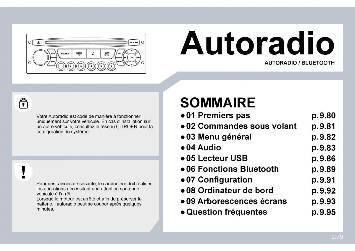 Citroen C8 manuel du proprietaire / page 222