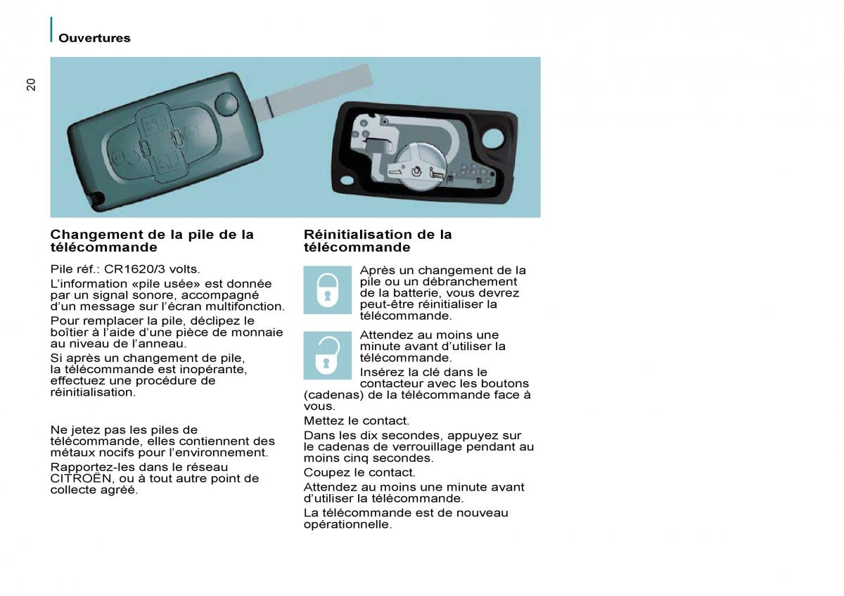 Citroen C8 manuel du proprietaire / page 25