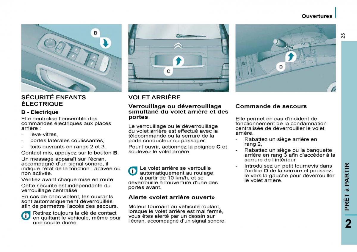 Citroen C8 manuel du proprietaire / page 30