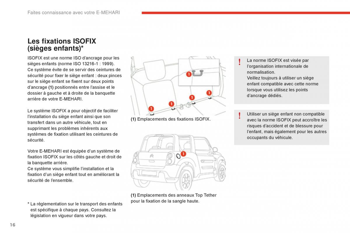 Citroen E Mehari manuel du proprietaire / page 18