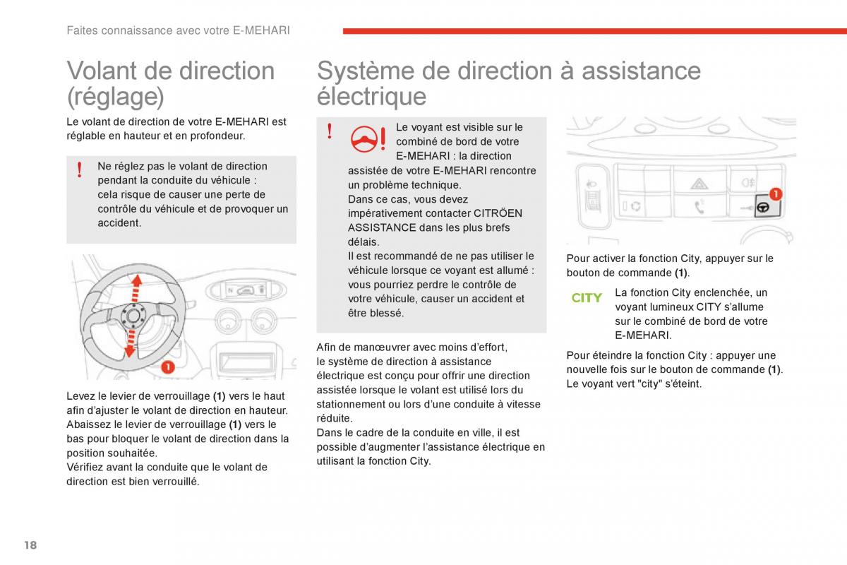 Citroen E Mehari manuel du proprietaire / page 20