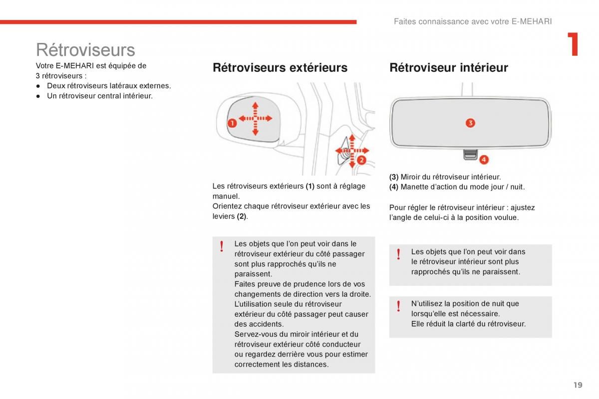 Citroen E Mehari manuel du proprietaire / page 21