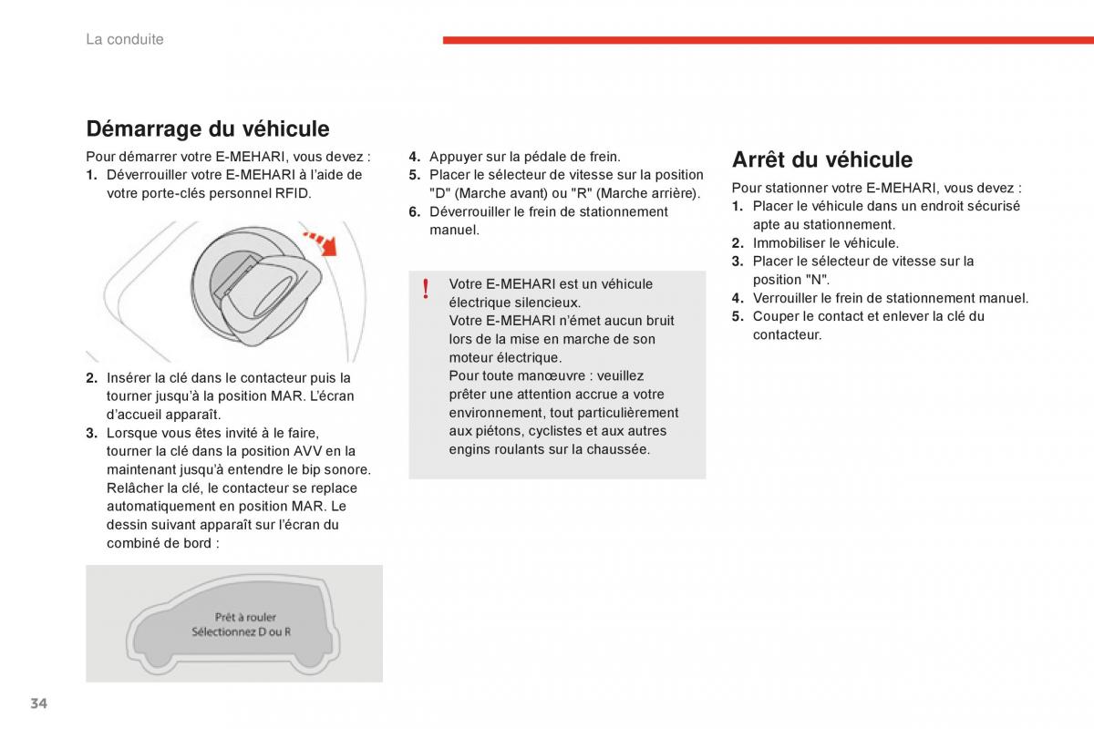 Citroen E Mehari manuel du proprietaire / page 36