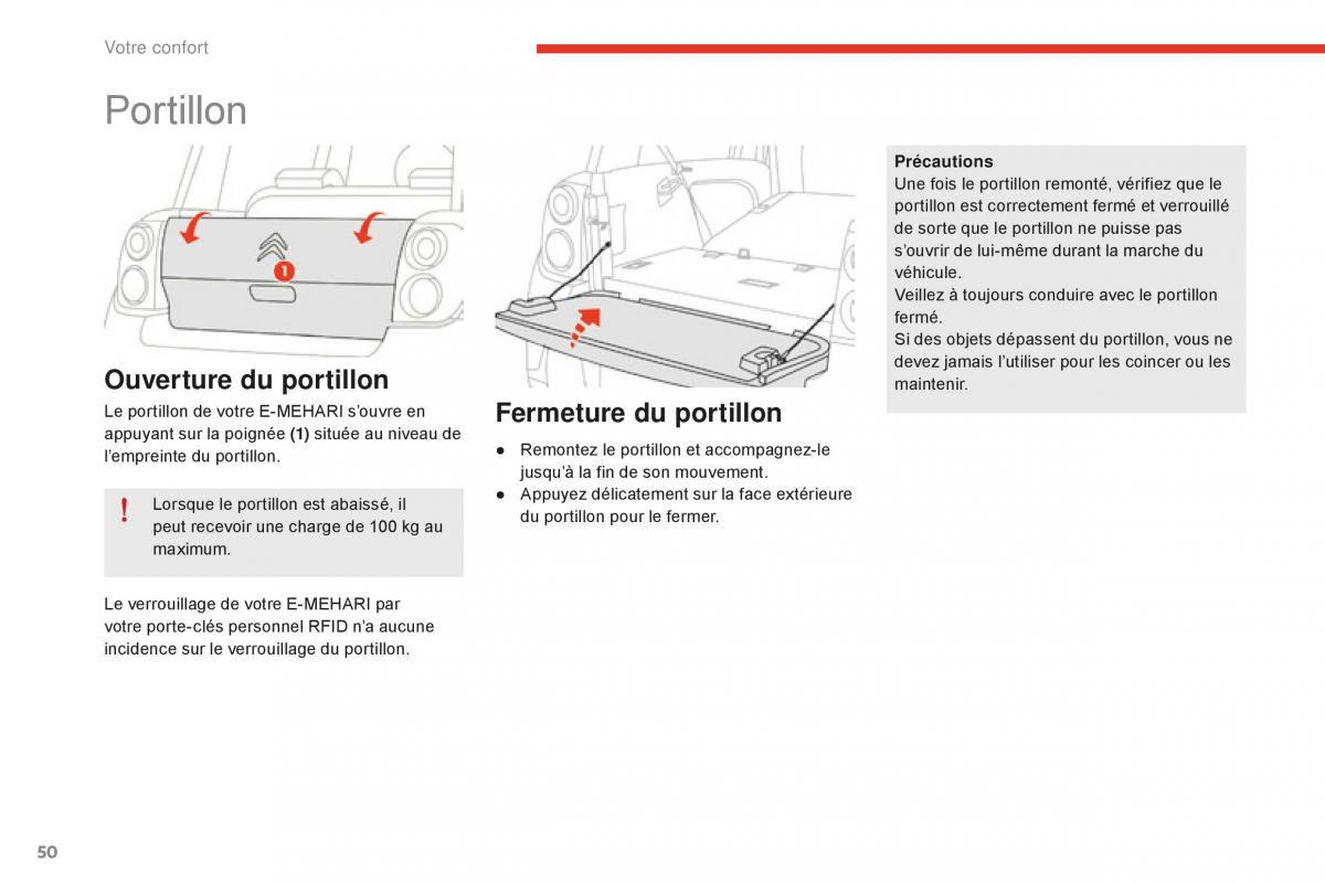 Citroen E Mehari manuel du proprietaire / page 52