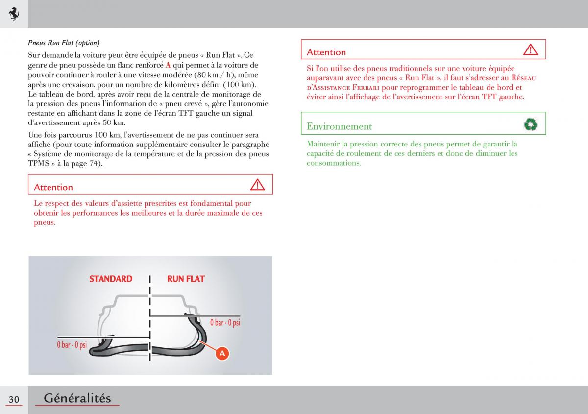 Ferrari 458 Italia manuel du proprietaire / page 30