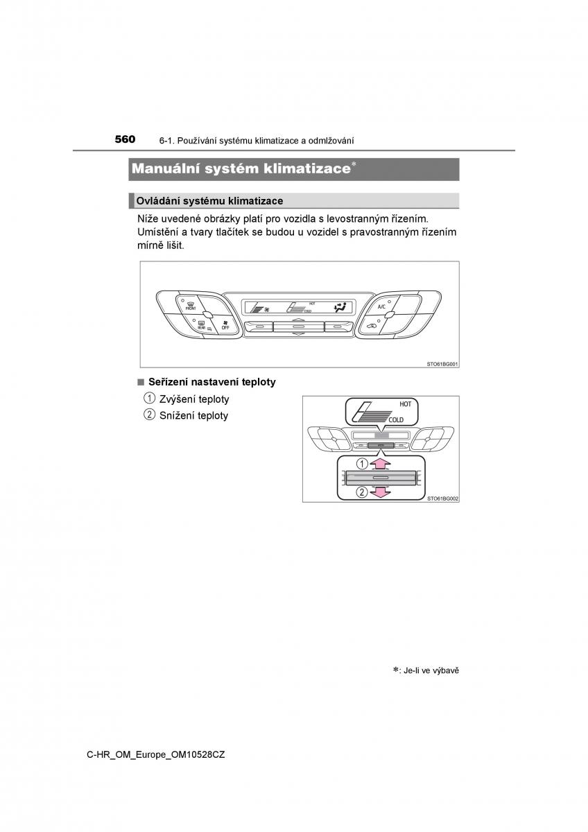 Toyota C HR navod k obsludze / page 560