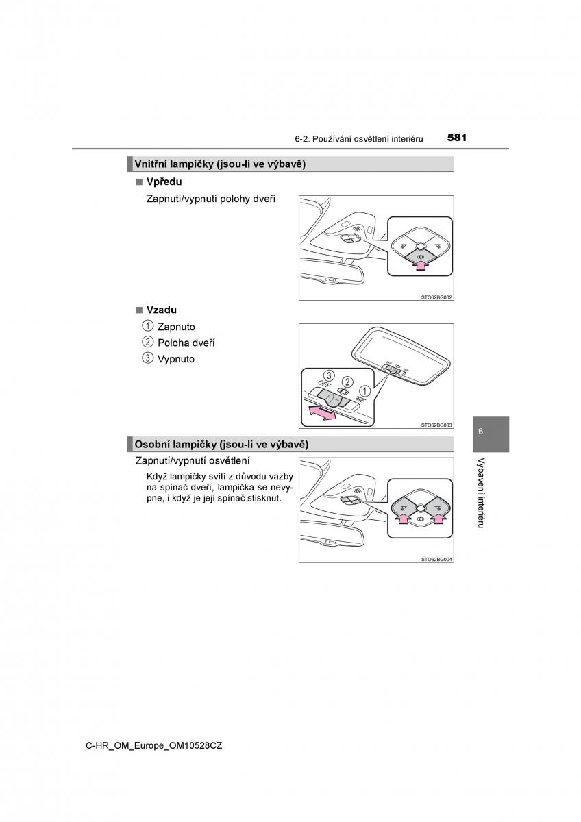 Toyota C HR navod k obsludze / page 581