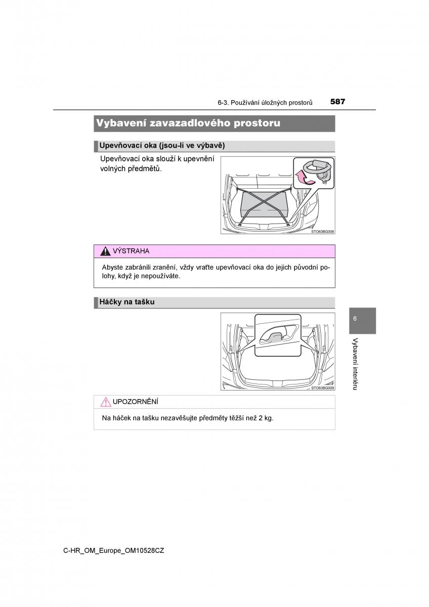 Toyota C HR navod k obsludze / page 587