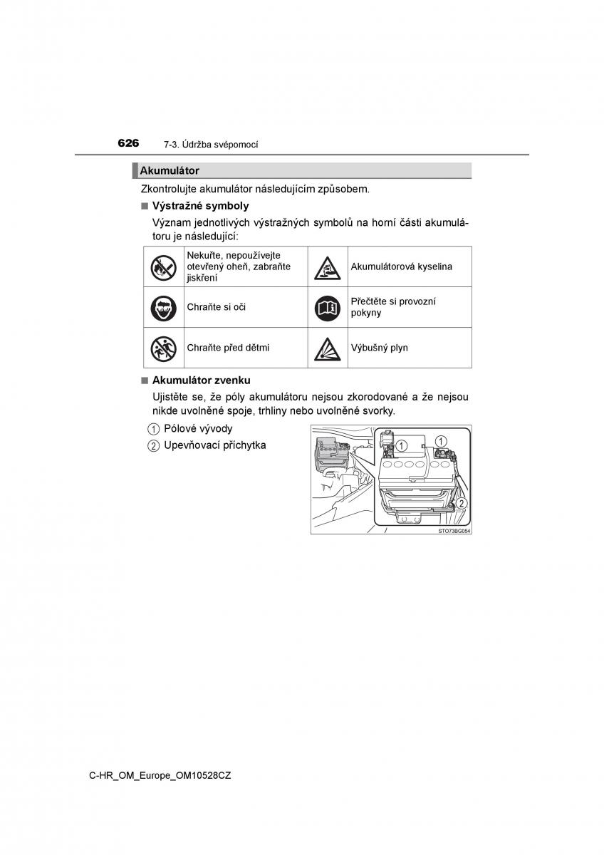 Toyota C HR navod k obsludze / page 626