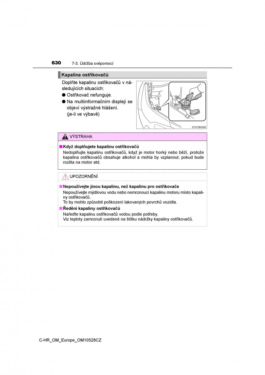 Toyota C HR navod k obsludze / page 630